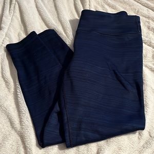 Fleece lined navy blue leggings - Size L - 90 Degree By Reflex